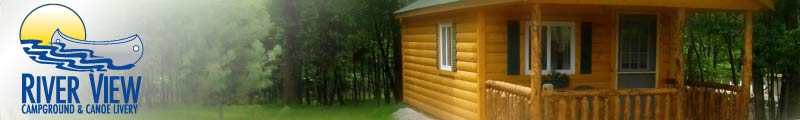 Cabin Rentals at River View Campground & Canoe Livery Image